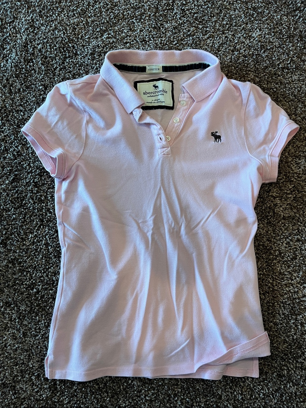Abercrombie & Fitch Light Pink Girls' Polo Top